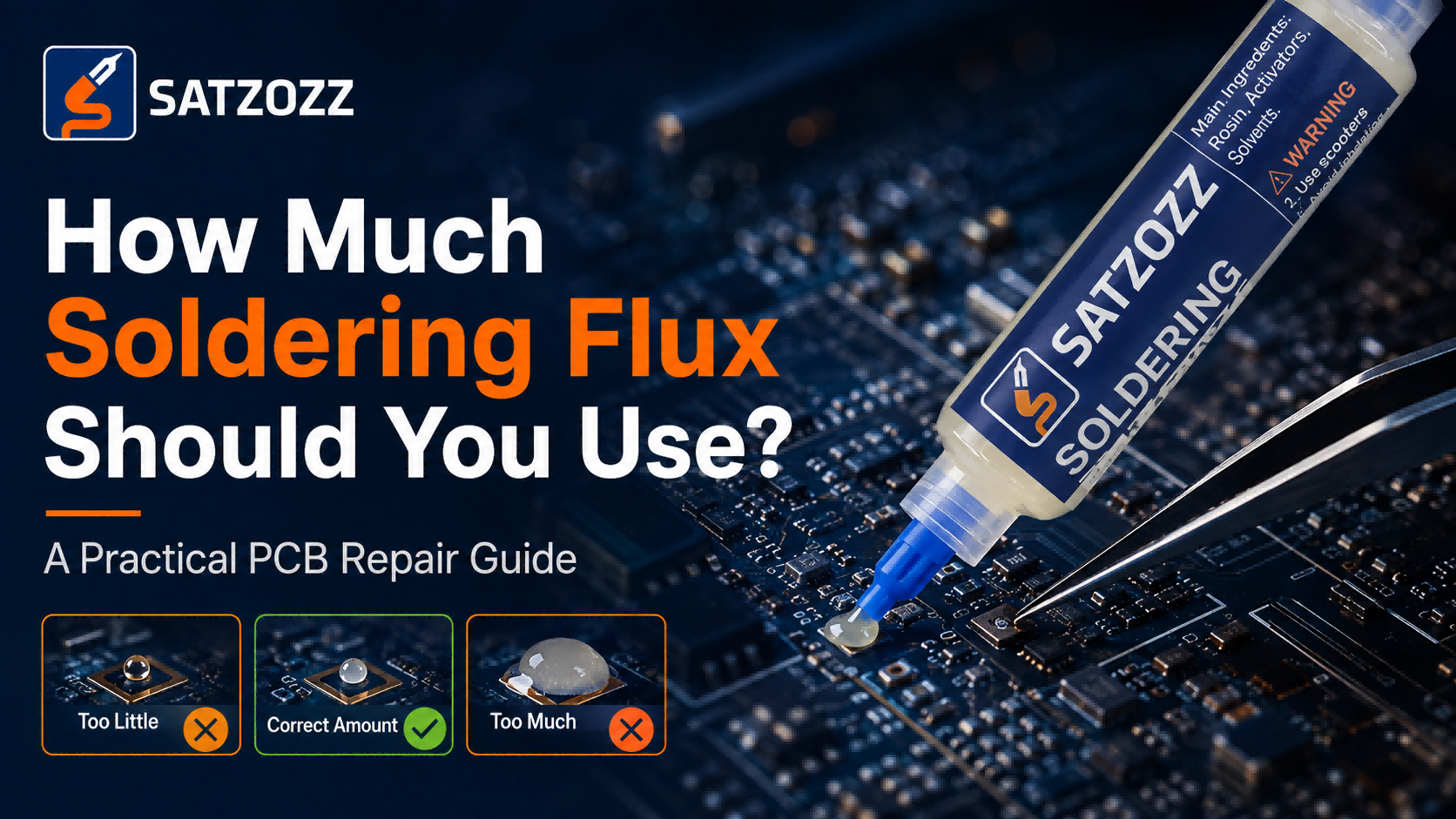 Soldering with flux compared to soldering without flux